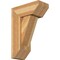 Ekena Millwork Traditional Slat Rough Sawn Bracket w/ Offset Brace, Western Red Cedar, 8"W x 18"D x 26"H BKT0806X18X26TRA06RWR - alternate 1